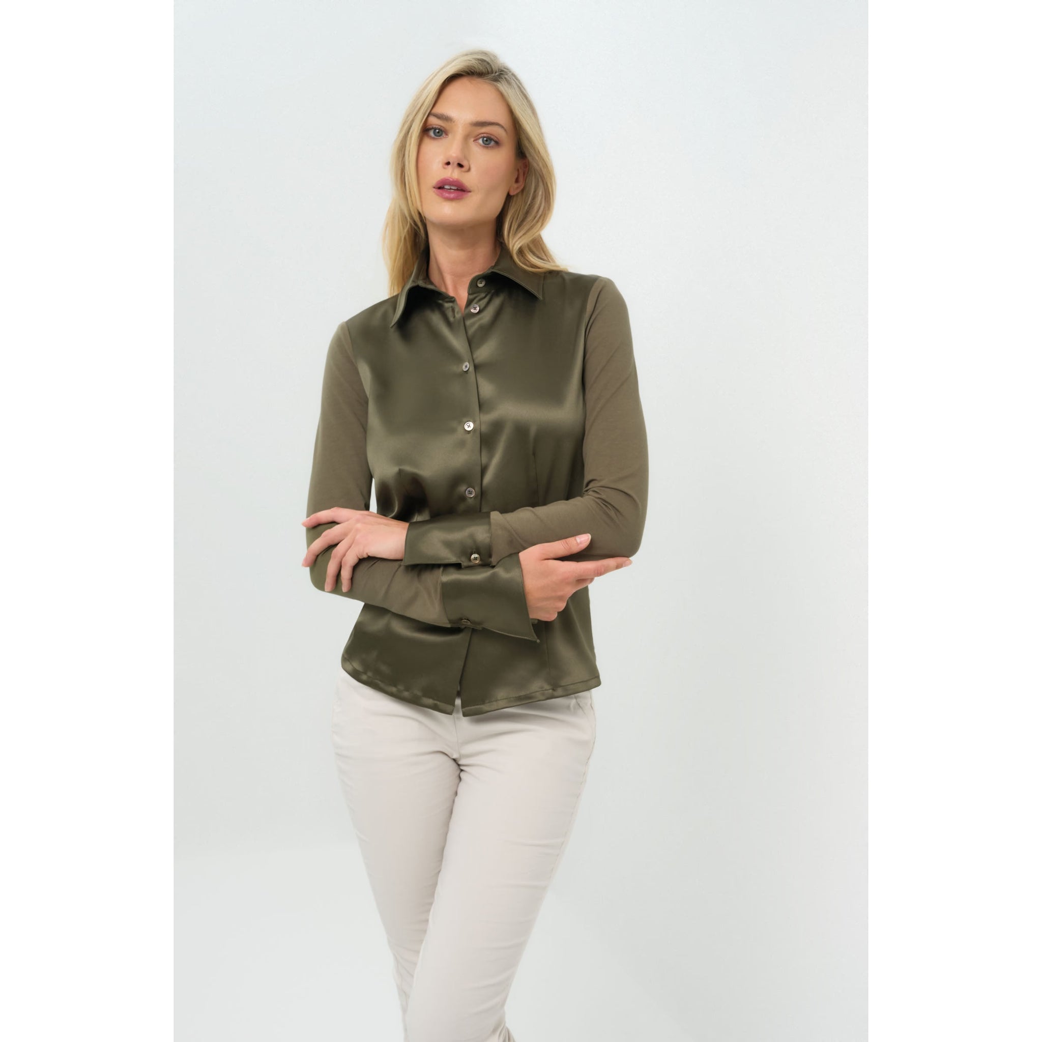 ANATOMIE- Sadie Satin and Supima Top