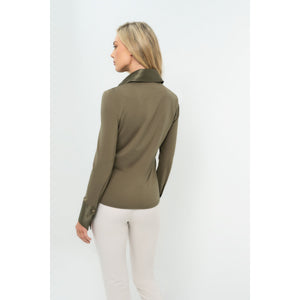 ANATOMIE- Sadie Satin and Supima Top