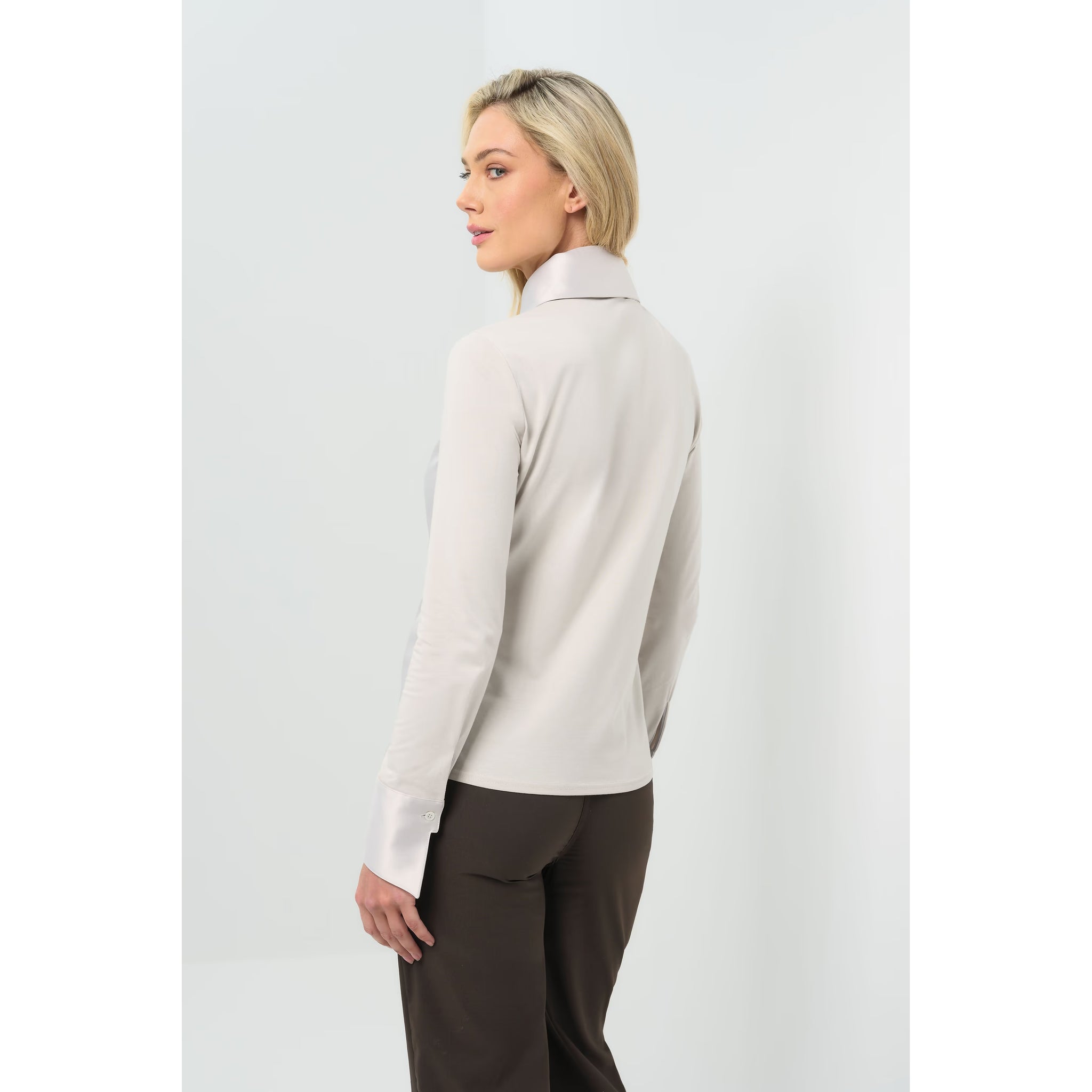 ANATOMIE- Sadie Satin and Supima Top