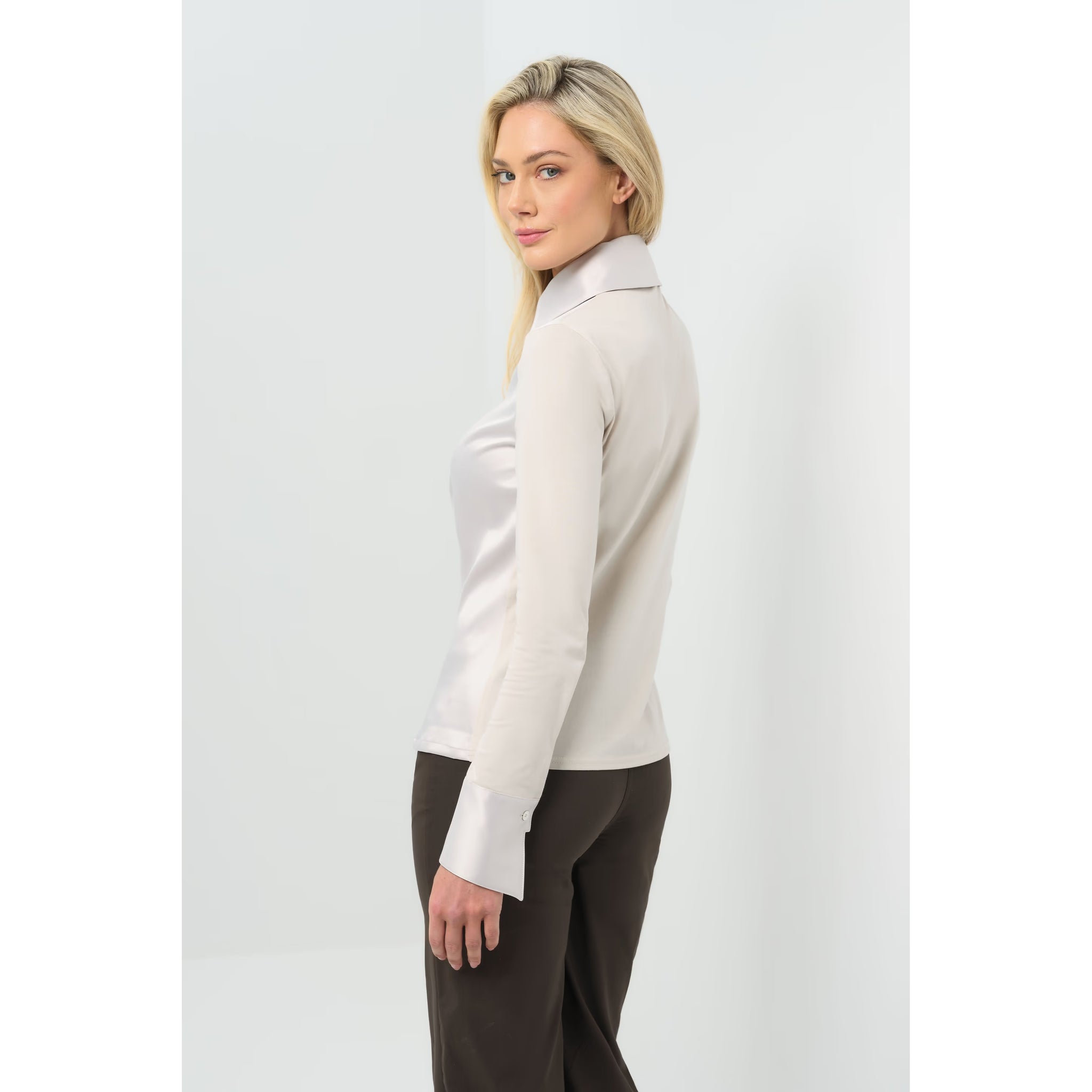 ANATOMIE- Sadie Satin and Supima Top
