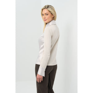 ANATOMIE- Sadie Satin and Supima Top