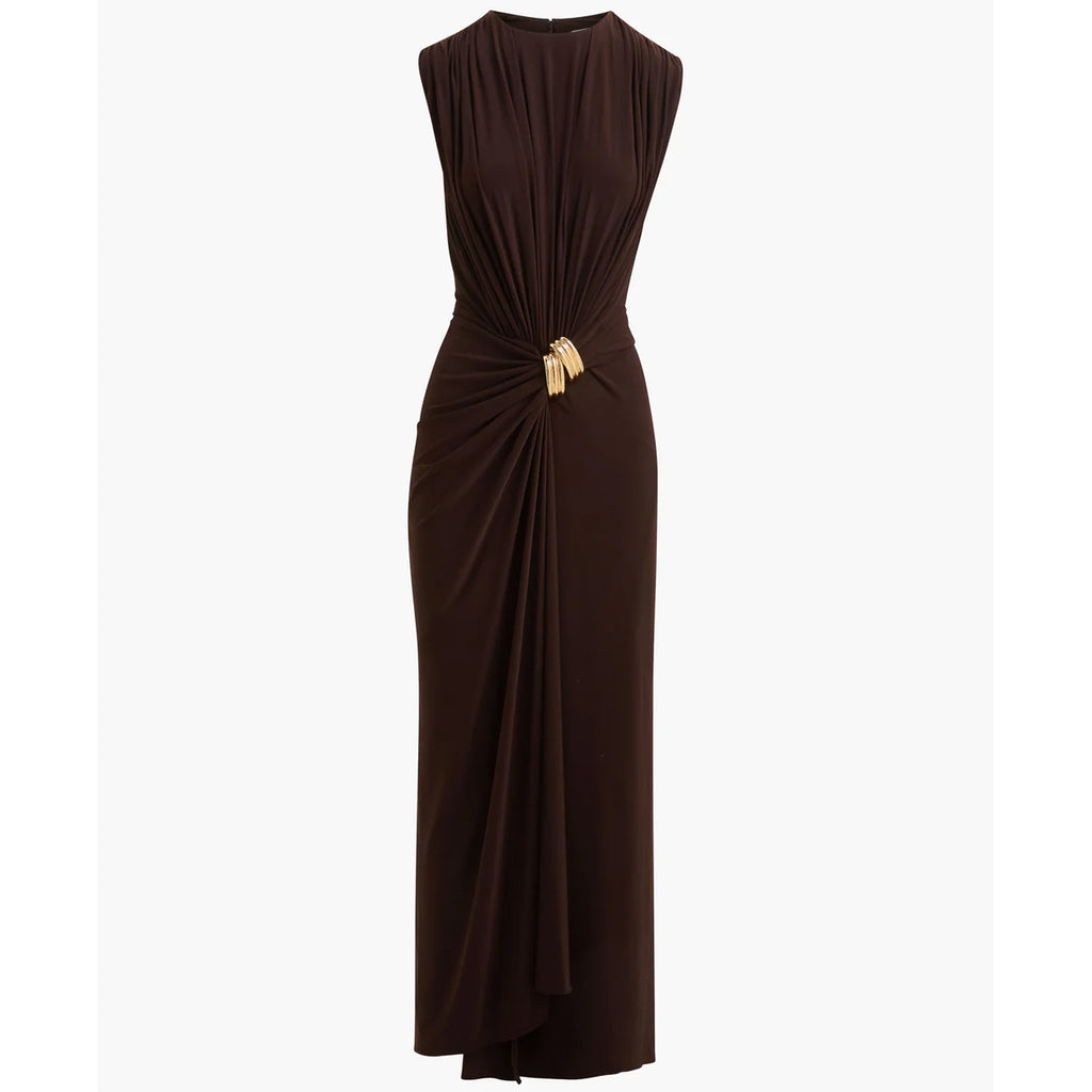 Brandon Maxwell- Serena V Neck Dress