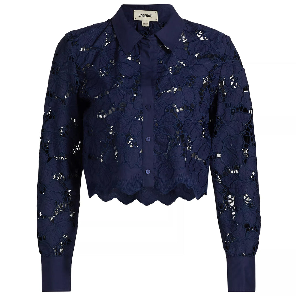 L'AGENCE- Seychelle Crop Blouse