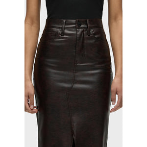 Hudson- Vegan Leather Reconstructed Skirt