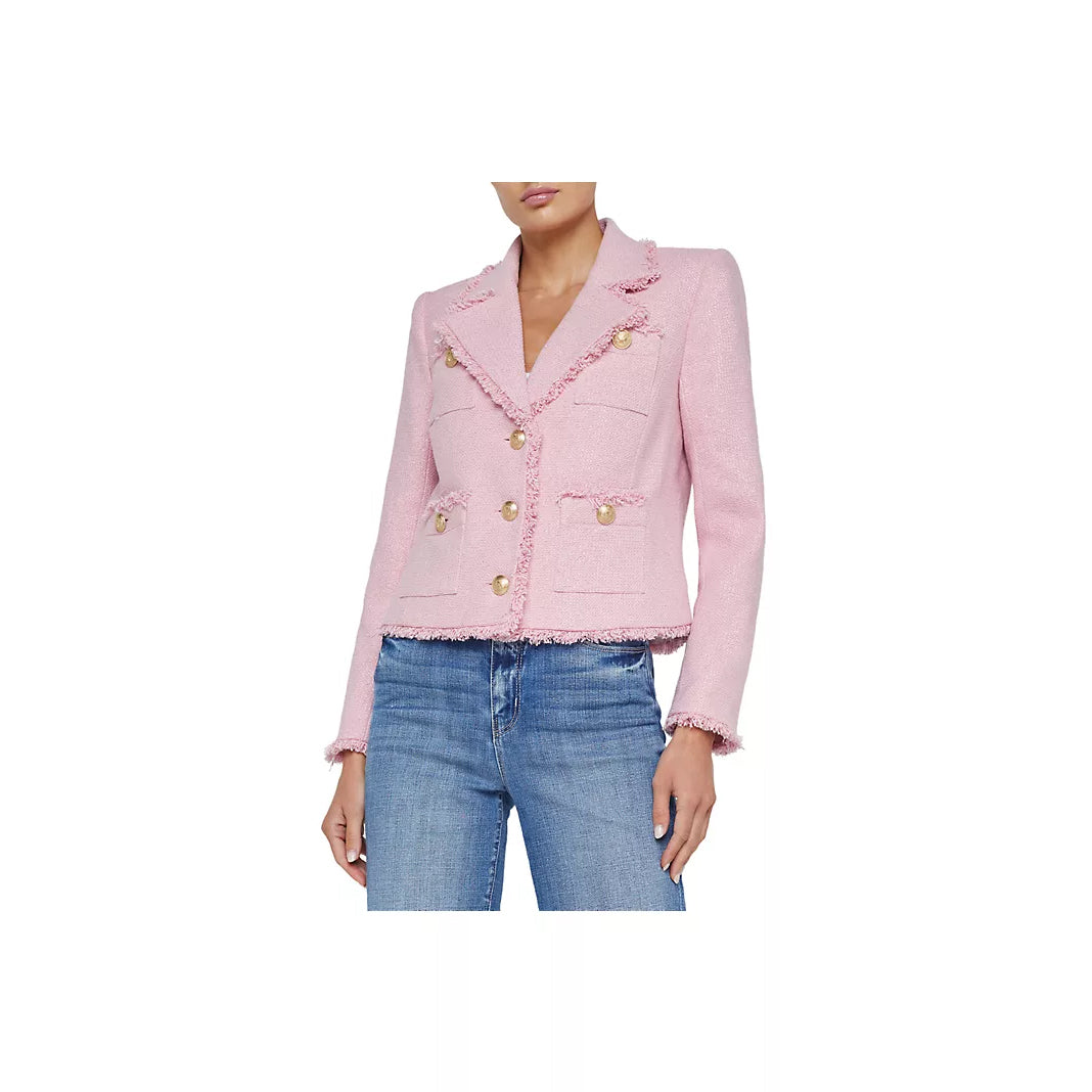 L'AGENCE- Sylvia Metallic Tweed Jacket – Angela's Edit