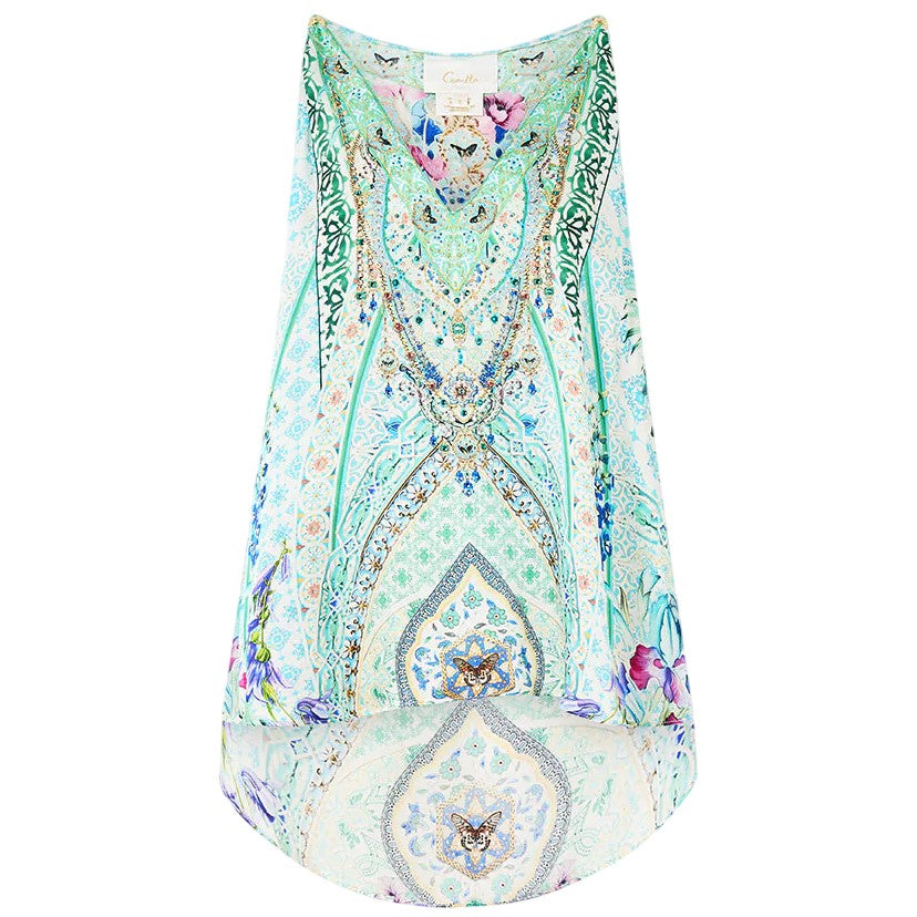 Camilla- Tank Top with Beaded Strap