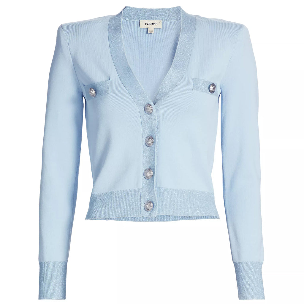 L'AGENCE- Taya Knit Crop Cardigan