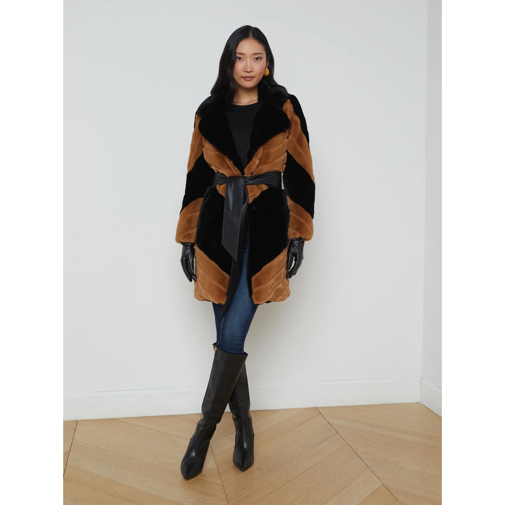 L'AGANECE- Zoya Belted Coat